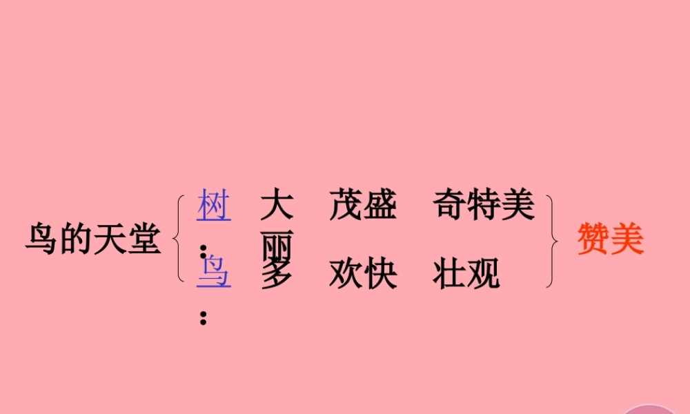 六年级语文上册 第4课 鸟的天堂课件6 西师大版-西师大版小学六年级上册语文课件