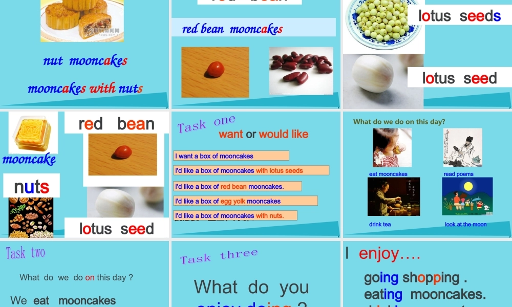 六年级英语上册 Unit 4 The Mid-Autumn Festival is coming..课件4 湘少版-湘少版小学六年级上册英语课件