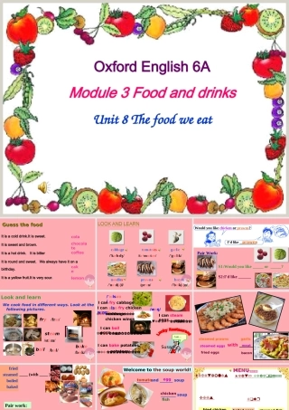 六年级英语上册 Unit 8 The food we eat课件1 牛津上海版（一起）-牛津上海版小学六年级上册英语课件