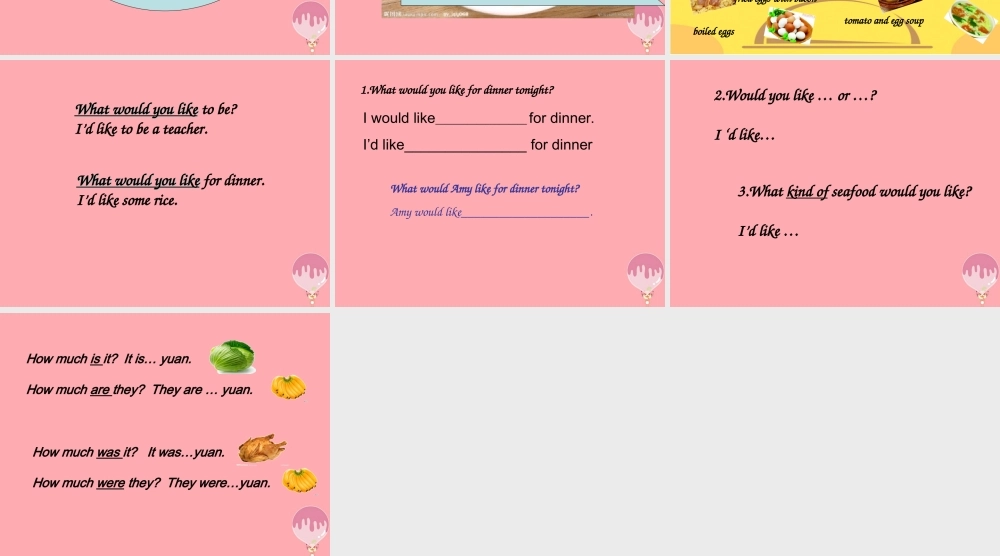 六年级英语上册 Unit 8 The food we eat课件2 牛津上海版（一起）-牛津上海版小学六年级上册英语课件