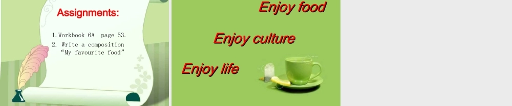 六年级英语上册 Unit 8 The food we eat课件3 牛津上海版（一起）-牛津上海版小学六年级上册英语课件