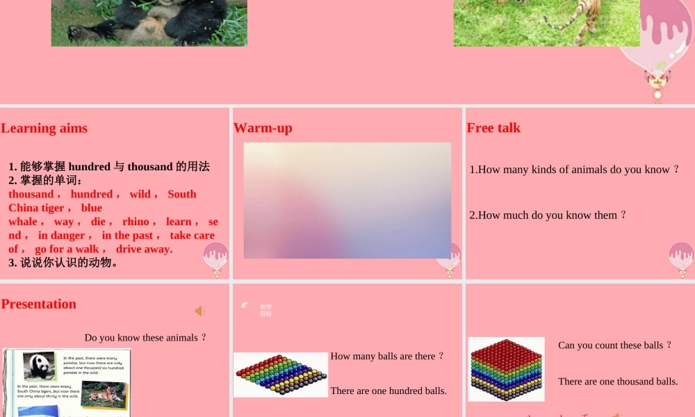 六年级英语上册 Unit 5 Animals in danger（第1课时）课件 牛津上海版-牛津上海版小学六年级上册英语课件