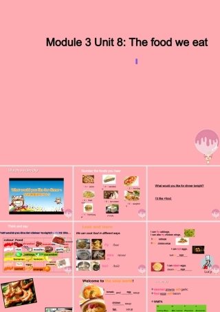 六年级英语上册 Unit 8 The food we eat课件4 牛津上海版（一起）-牛津上海版小学六年级上册英语课件