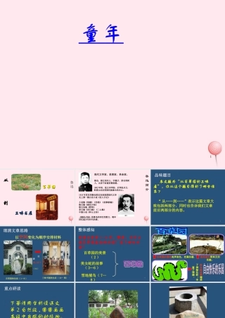 六年级语文上册 第5课《从百草园到三味书屋》课件1 沪教版-沪教版小学六年级上册语文课件