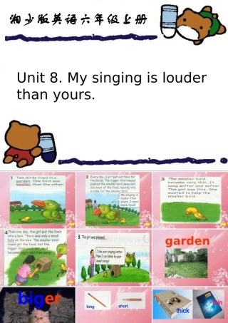 六年级英语上册 Unit 8（1）课件 湘少版