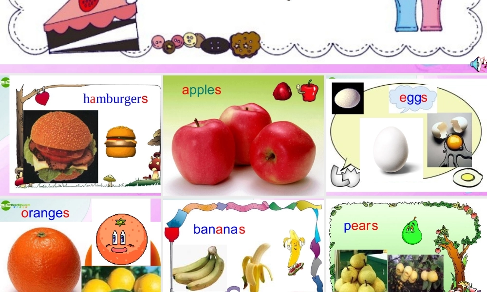 六年级英语上册 Unit 9 Do you like bananas课件 鲁教版