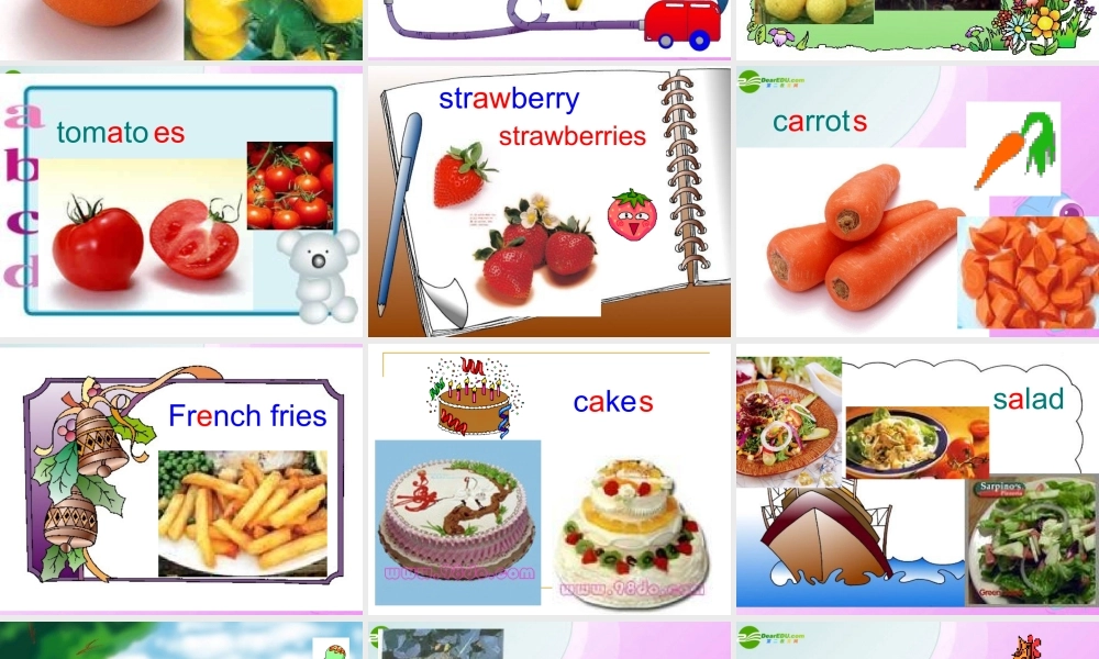 六年级英语上册 Unit 9 Do you like bananas课件 鲁教版