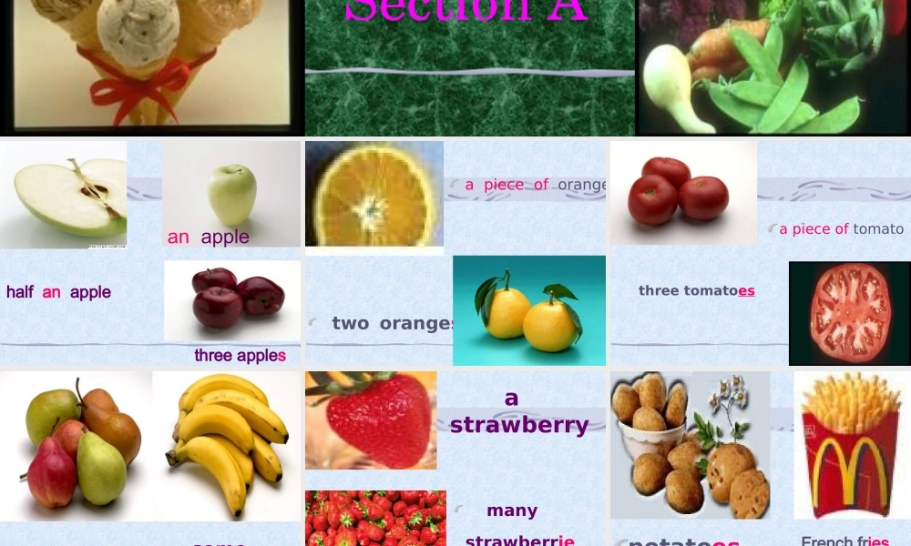 六年级英语上册 Unit 9 Do you like bananas课件（1） 鲁教版