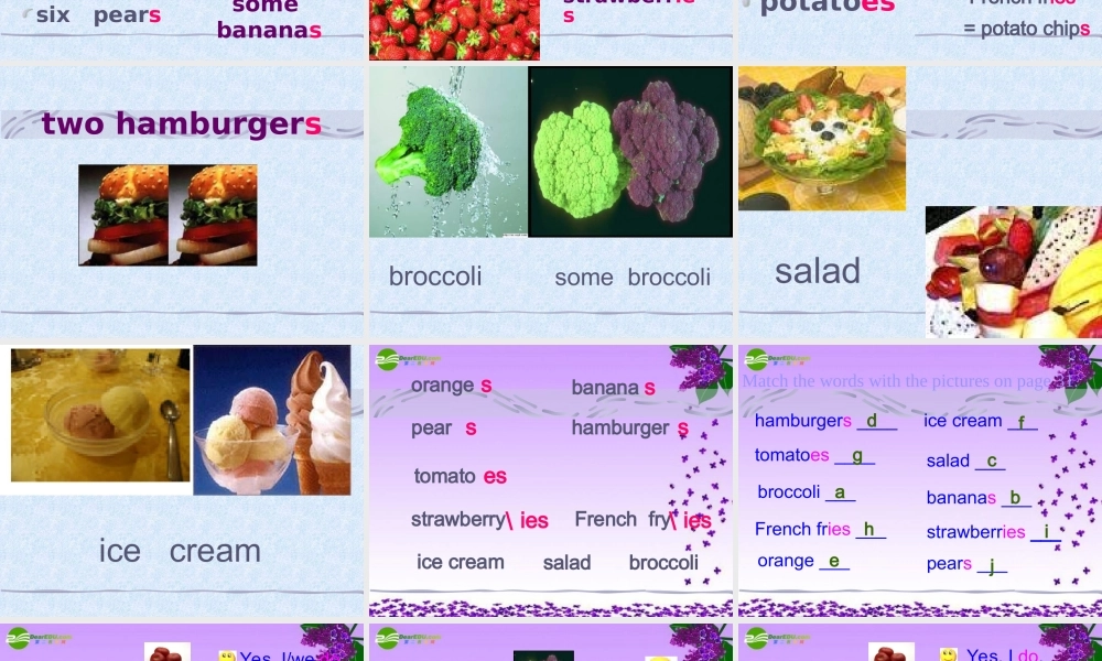 六年级英语上册 Unit 9 Do you like bananas课件（1） 鲁教版