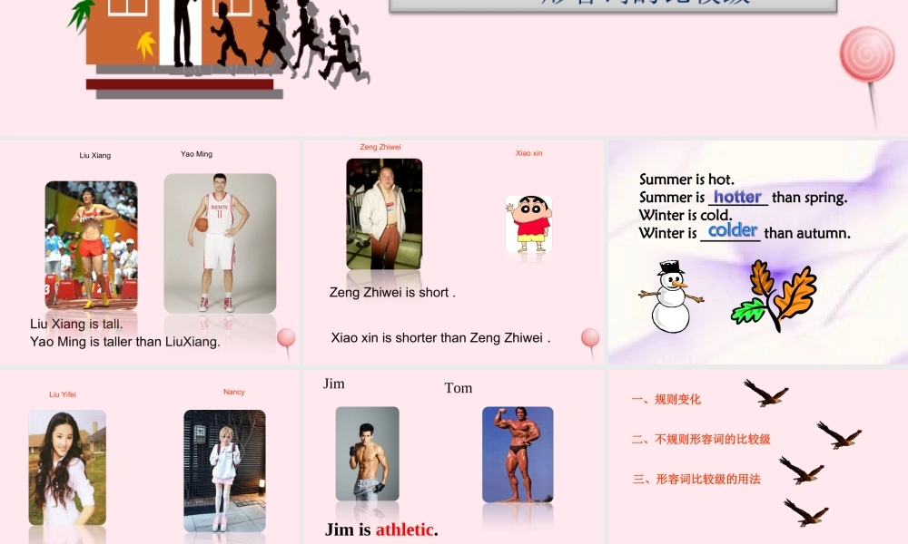 六年级英语下册 Unit 1 How tall are you PartA课件2 人教PEP版-人教PEP小学六年级下册英语课件