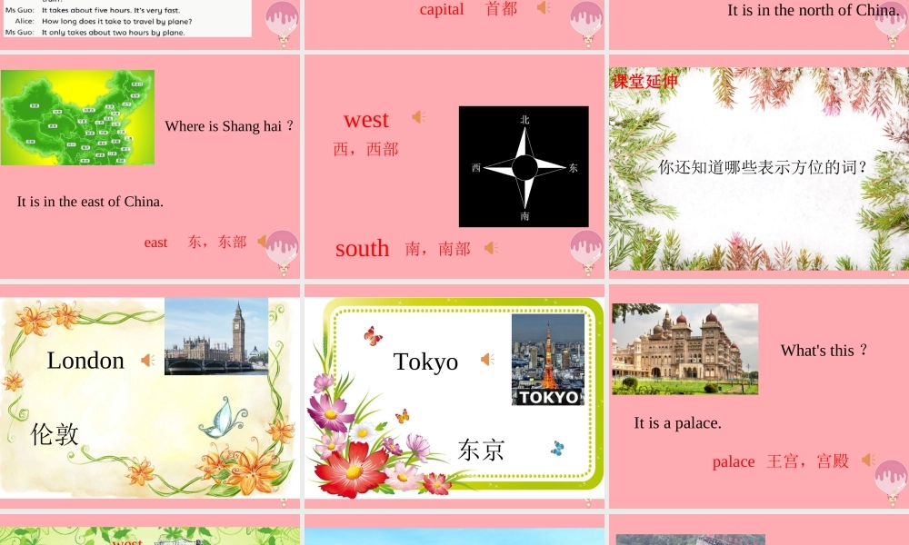 六年级英语上册 Unit 9 Great cities of the world（第1课时）课件 牛津上海版-牛津上海版小学六年级上册英语课件