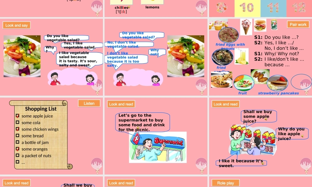 六年级英语上册 Unit 9 Picnics are fun课件1 牛津上海版（一起）-牛津上海版小学六年级上册英语课件