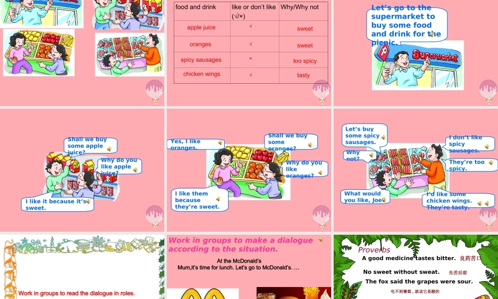 六年级英语上册 Unit 9 Picnics are fun课件2 牛津上海版（一起）-牛津上海版小学六年级上册英语课件