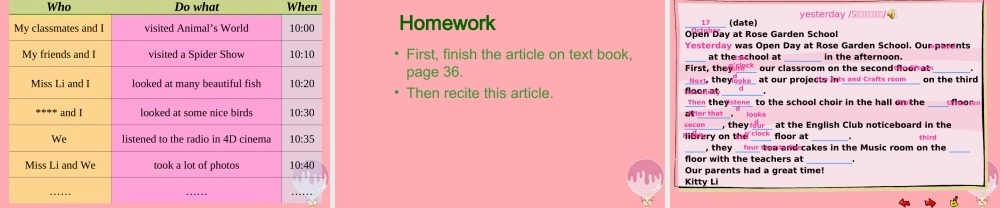 六年级英语上册 Unit 5 Open Day课件1 牛津上海版（一起）-牛津上海版小学六年级上册英语课件