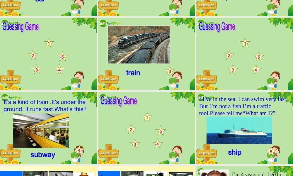 六年级英语上册 Unit1 How do you go there 课件  人教PEP