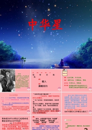 六年级语文上册 第7课 中华星课件4 西师大版-西师大版小学六年级上册语文课件