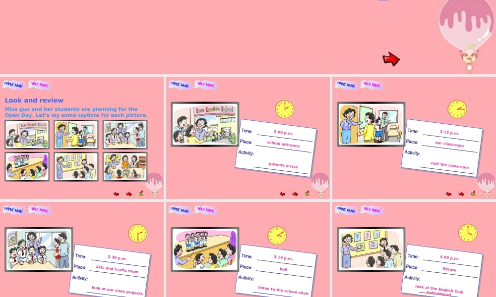 六年级英语上册 Unit 5 Open Day课件2 牛津上海版（一起）-牛津上海版小学六年级上册英语课件