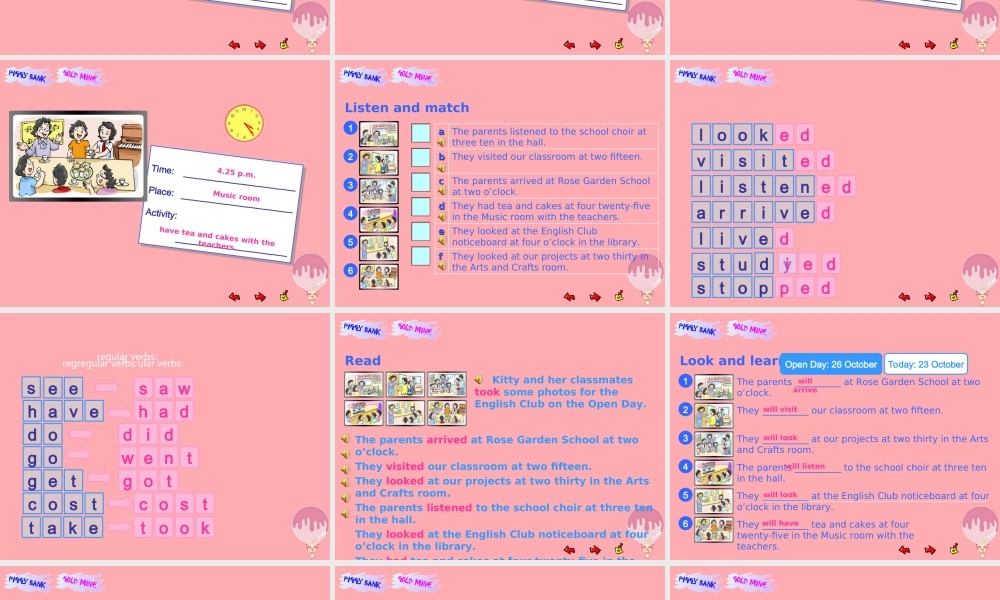 六年级英语上册 Unit 5 Open Day课件2 牛津上海版（一起）-牛津上海版小学六年级上册英语课件