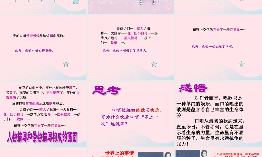 六年级语文上册 第7课《口哨》课件3 沪教版-沪教版小学六年级上册语文课件