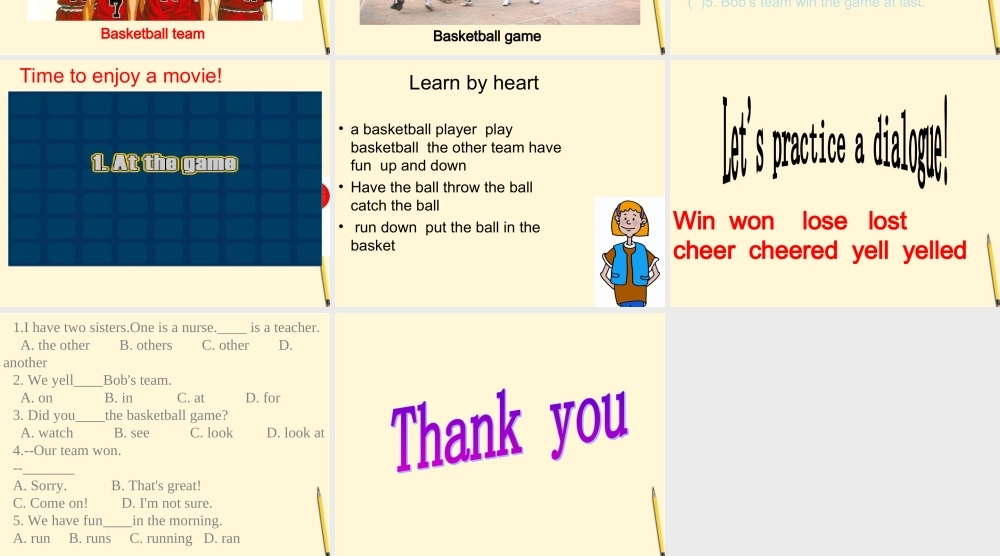 六年级英语下册 Unit 1 Lessson 5(2)课件 冀教版