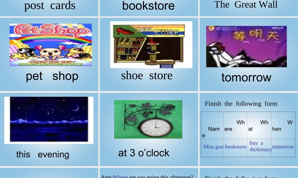 六年级英语上册 Unit3(22)课件 人教版PEP