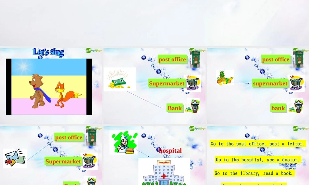 六年级英语上册 Where Is the Science Museum A Let's learn课件 人教PEP