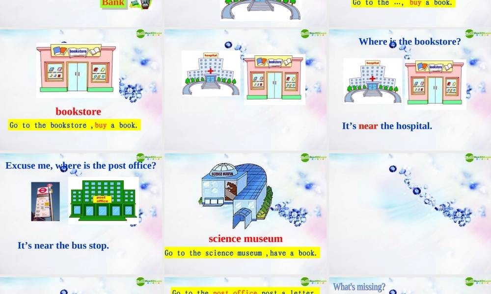 六年级英语上册 Where Is the Science Museum A Let's learn课件 人教PEP