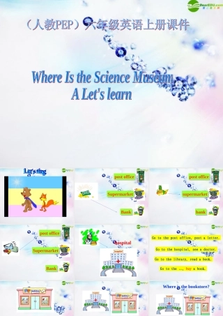 六年级英语上册 Where Is the Science Museum A Let's learn课件 人教PEP