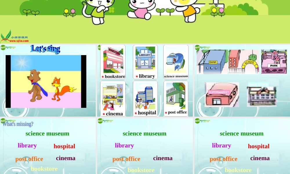 六年级英语上册 Where Is the Science Museum课件 人教PEP