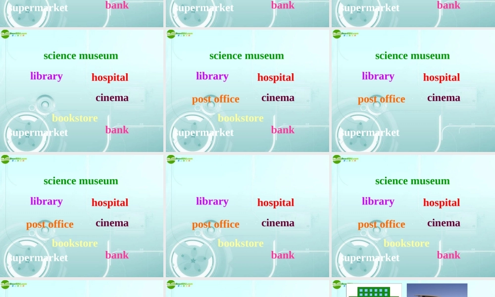 六年级英语上册 Where Is the Science Museum课件 人教PEP