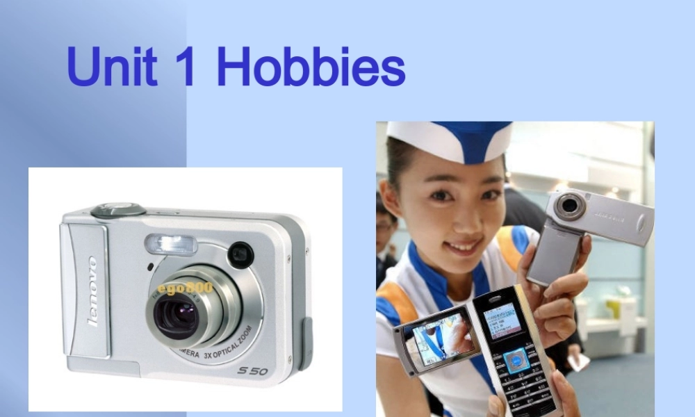 六年级英语下册 Unit 1 Our Hobbies课件 教科版