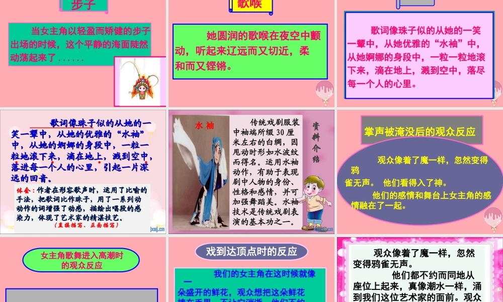 六年级语文上册 第25课 看戏课件1 西师大版-西师大版小学六年级上册语文课件