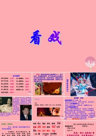 六年级语文上册 第25课 看戏课件3 西师大版-西师大版小学六年级上册语文课件