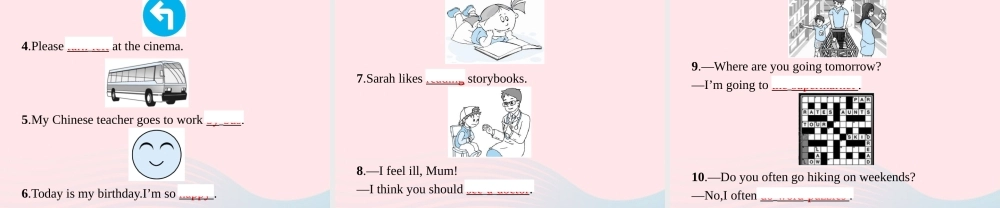 六年级英语上册 专项复习 句子专项课件 人教PEP版-人教PEP小学六年级上册英语课件