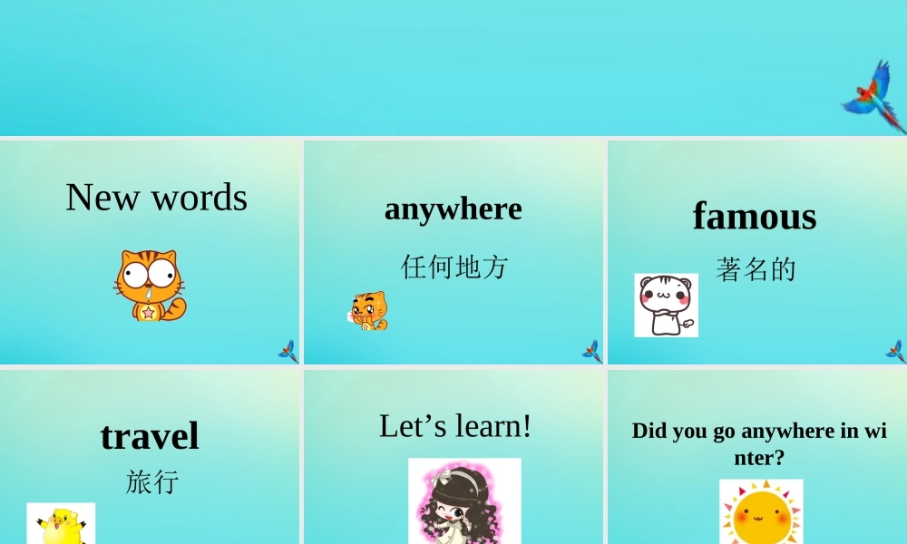 六年级英语下册 Unit 1 Winter Activities Part A课件1 闽教版（三起）-闽教版小学六年级下册英语课件