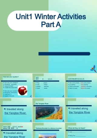 六年级英语下册 Unit 1 Winter Activities Part A课件3 闽教版（三起）-闽教版小学六年级下册英语课件