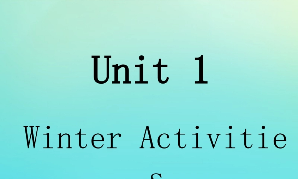 六年级英语下册 Unit 1 Winter Activities Part B课件1 闽教版（三起）-闽教版小学六年级下册英语课件