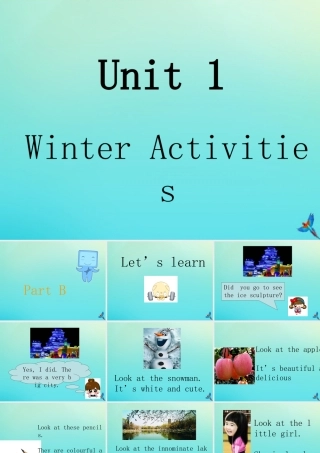 六年级英语下册 Unit 1 Winter Activities Part B课件1 闽教版（三起）-闽教版小学六年级下册英语课件