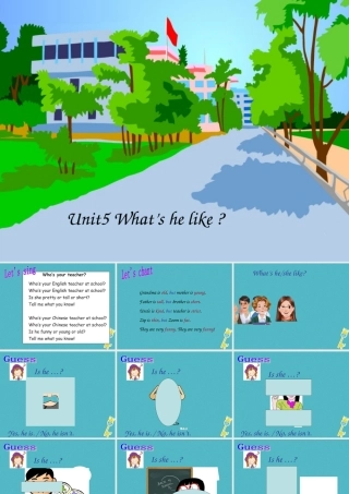 六年级英语下册 Unit 5 What Is he like课件1 陕旅版-陕旅版小学六年级下册英语课件