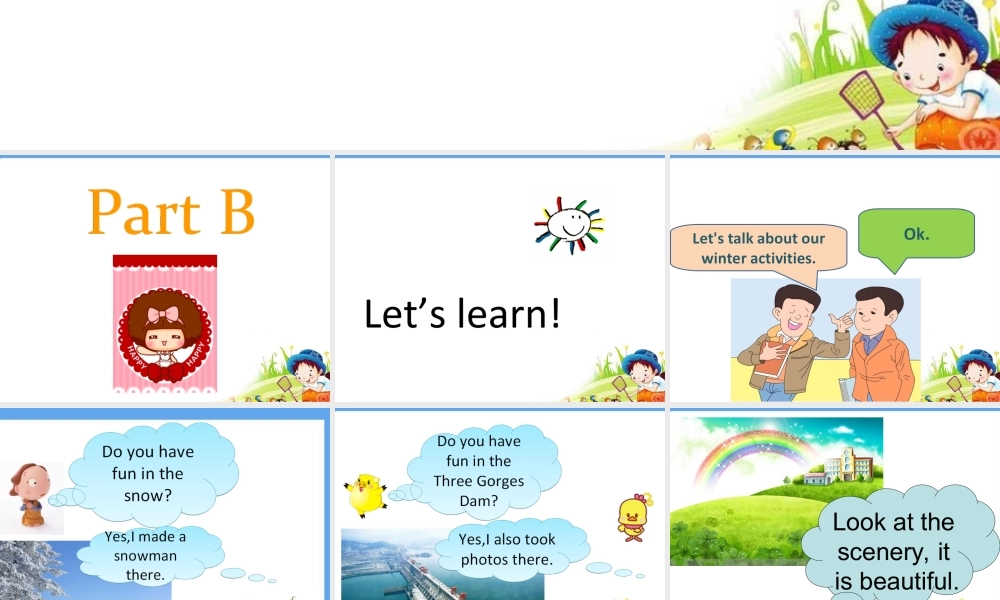 六年级英语下册 Unit 1 Winter Activities Part B课件2 闽教版（三起）-闽教版小学六年级下册英语课件