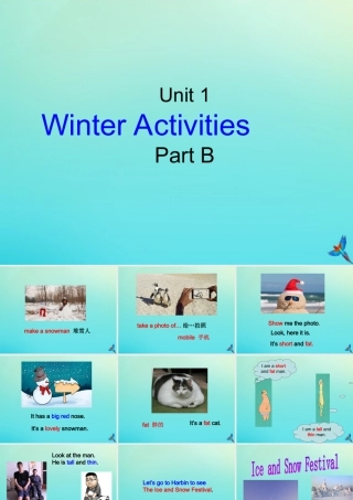 六年级英语下册 Unit 1 Winter Activities Part B课件3 闽教版（三起）-闽教版小学六年级下册英语课件