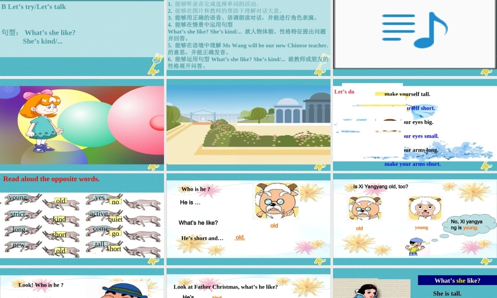 六年级英语下册 Unit 5 What Is he like课件3 陕旅版-陕旅版小学六年级下册英语课件