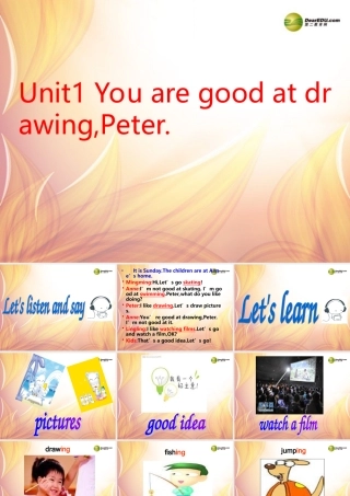 六年级英语下册 Unit 1 You are good at drawing,Peter课件（2） 湘少版
