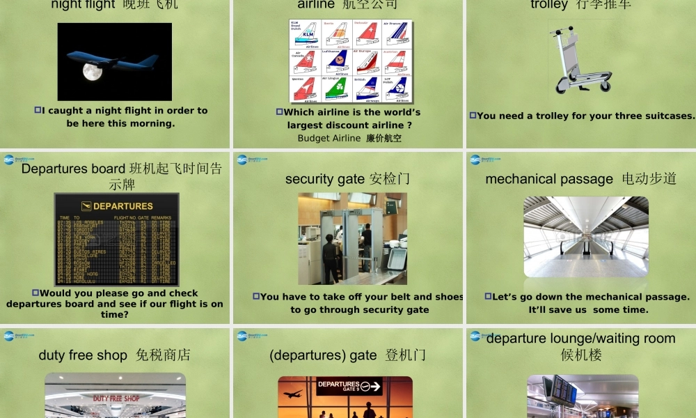 六年级英语上册《Lesson 1 At the Airport》课件1 冀教版