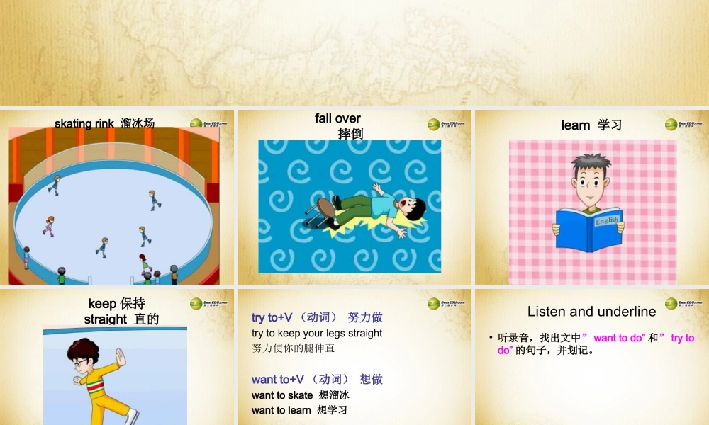 六年级英语下册 Unit 2 Anne wanted to skate课件 湘少版