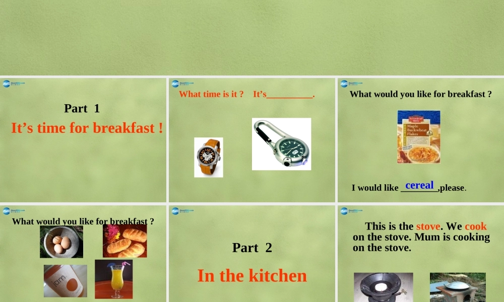 六年级英语上册《Lesson 3 Making Breakfast》课件2 冀教版
