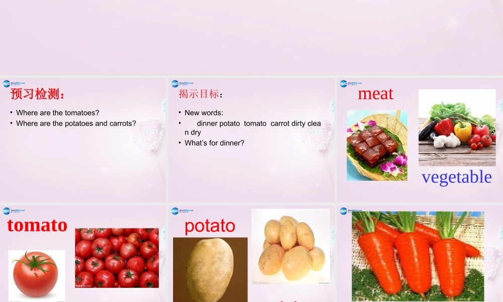 六年级英语上册《Lesson 4 Making Dinner》课件1 冀教版