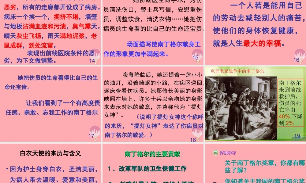 六年级语文上册 第28课 提灯女神课件5 西师大版-西师大版小学六年级上册语文课件
