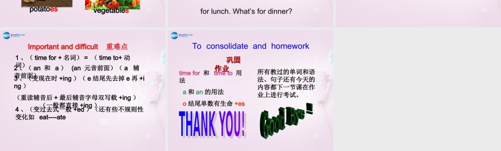 六年级英语上册《Lesson 4 Making Dinner》课件3 冀教版