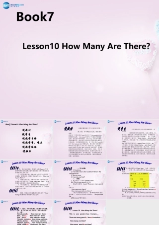 六年级英语上册《Lesson 10 How Many Are There》课件2 冀教版